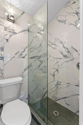 Full bath in the smaller outbuilding