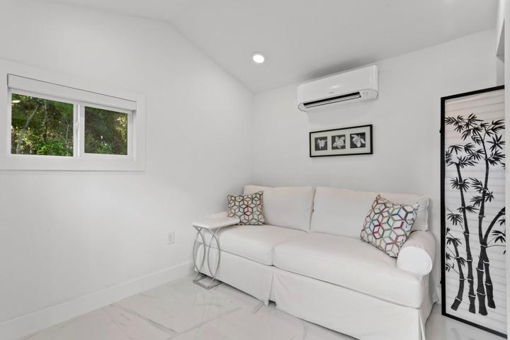 Interior of the smaller outbuilding