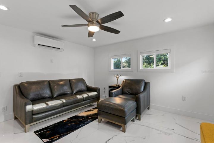 Interior of the larger outbuilding