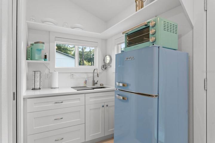 Kitchenette of the smaller outbuilding