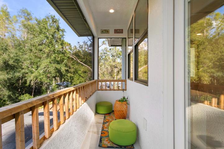 Balcony off the 2nd floor double master suite