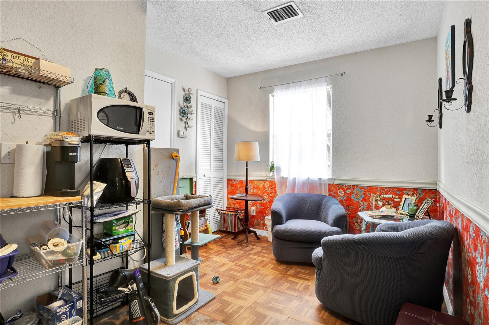 Above garage apartment living room