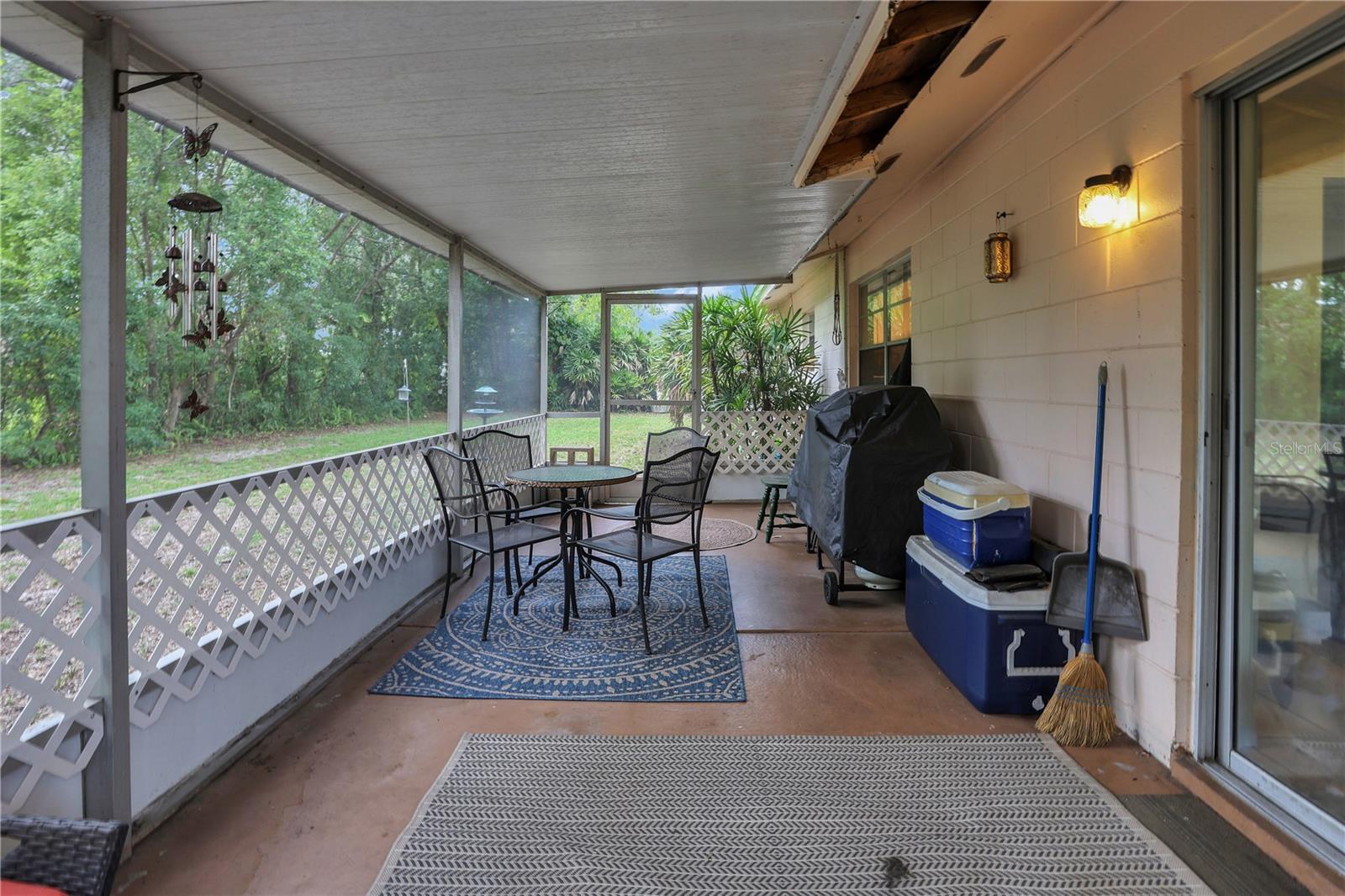 Screened-in patio