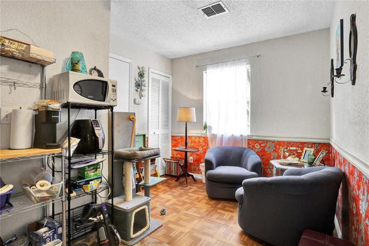 Above garage apartment living room