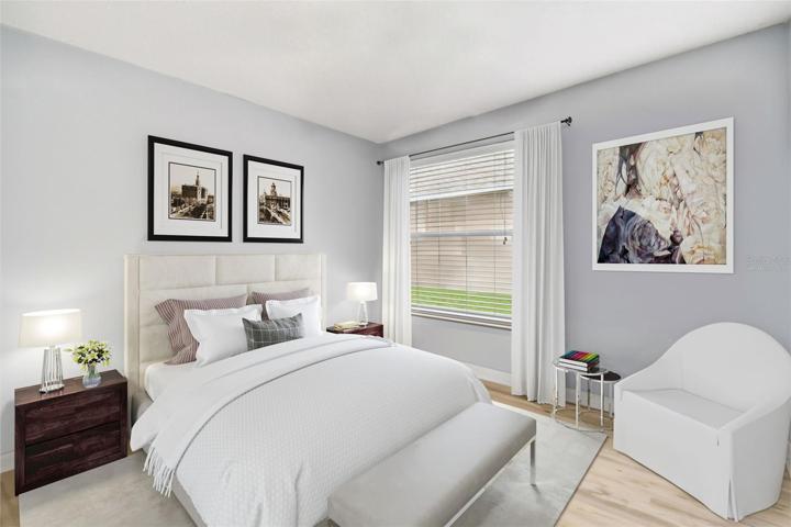 virtually staged 3rd bedroom