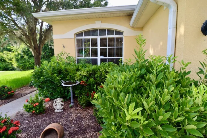 Lush landscaping