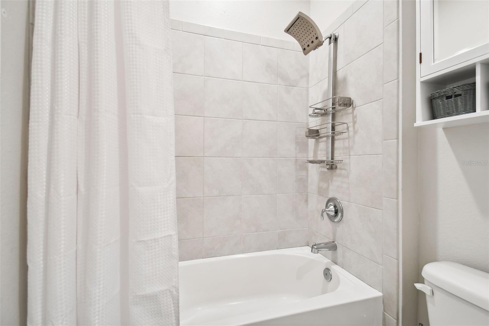 Note upgraded fixtures and tile.