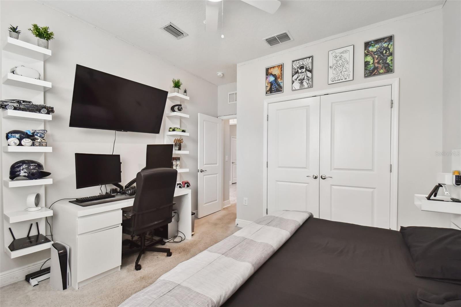 Over-sized reach in closet.
