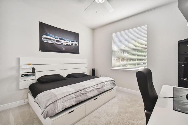 First secondary bedroom. Large enough for a queen bed.
