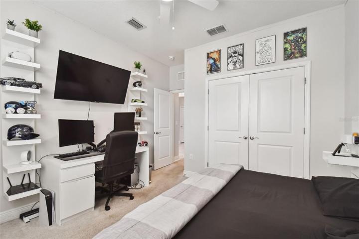 Over-sized reach in closet.