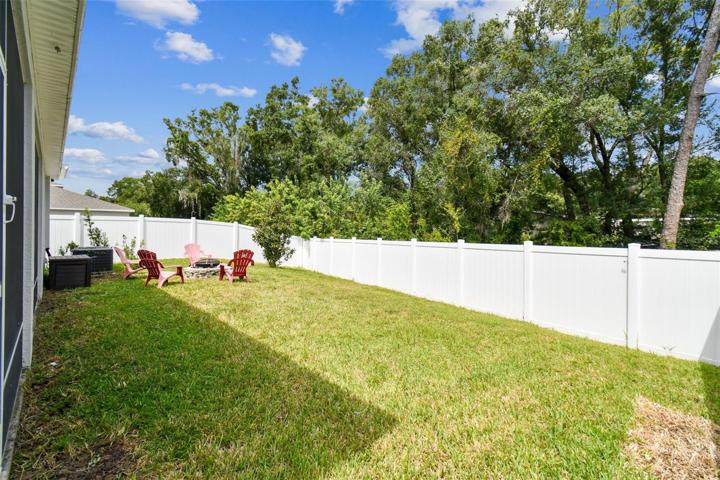 Spacious yard. Fully fenced. Lots of privacy.