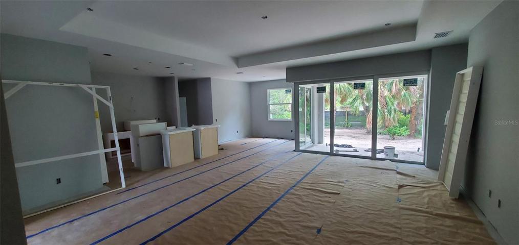 Great Room looking to Kitchen and Dining