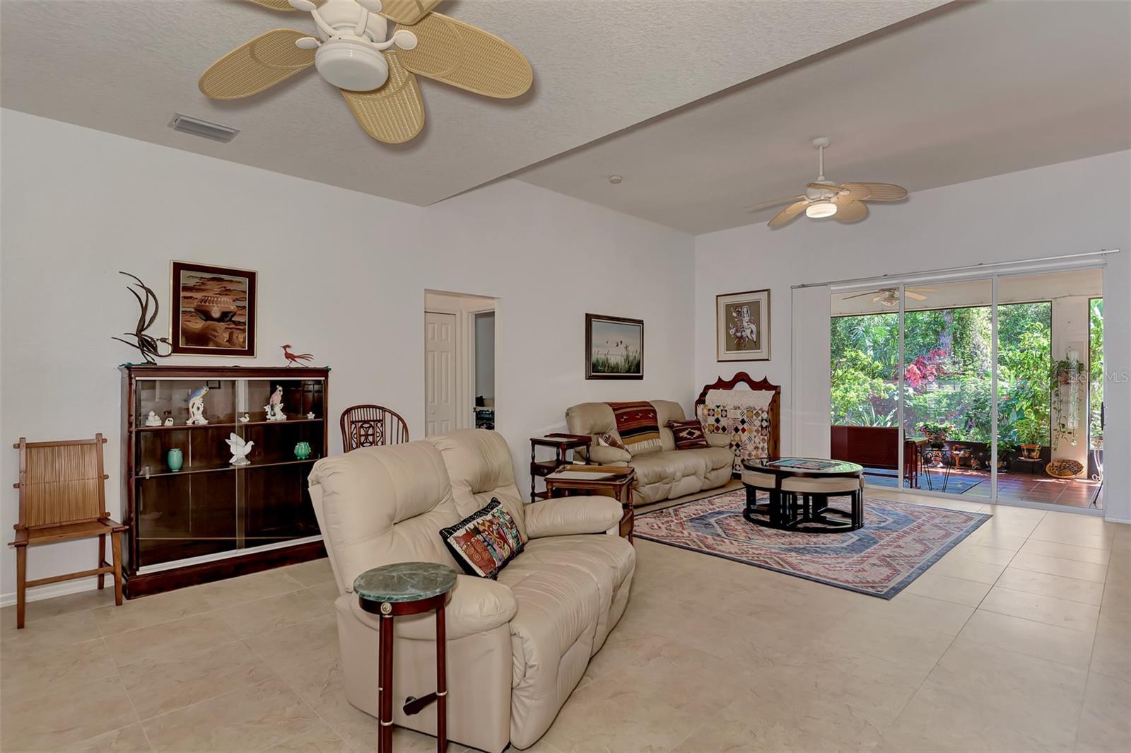 Spacious Great Room with Tropical View