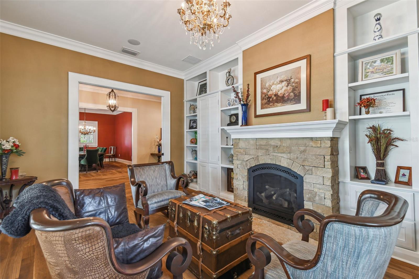 Living Room with Gas Fireplace