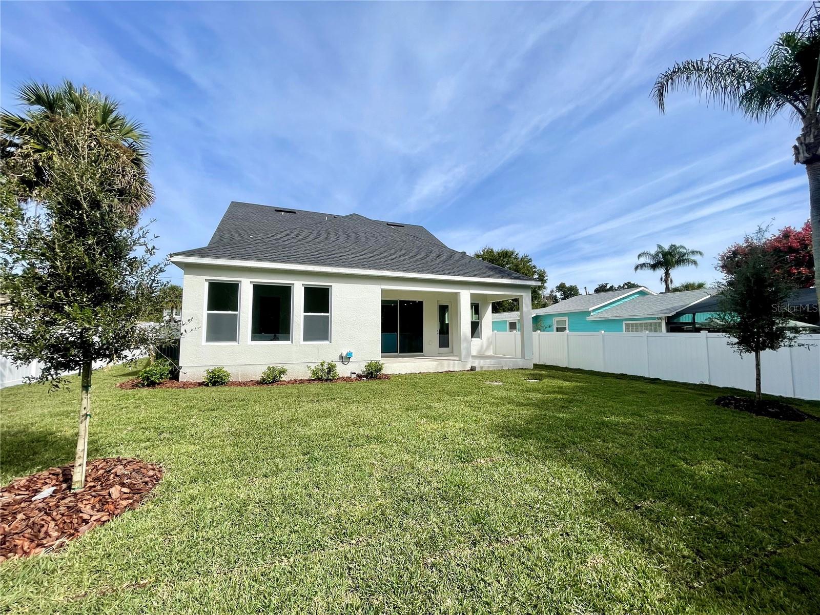 Rear Elevation and space for pool