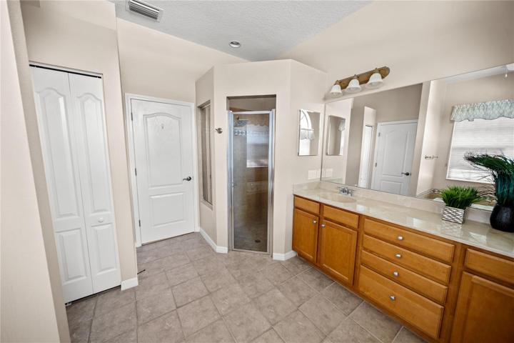 SEPERATE SHOWER IN MASTER BATHROOM