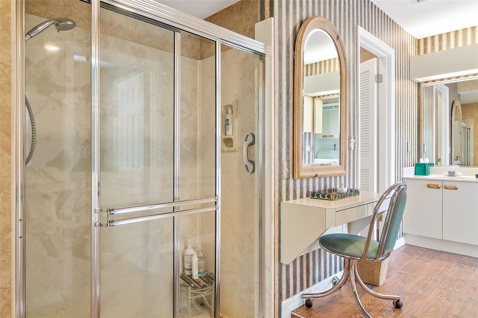 Large Walk-in Shower in Master Bathroom