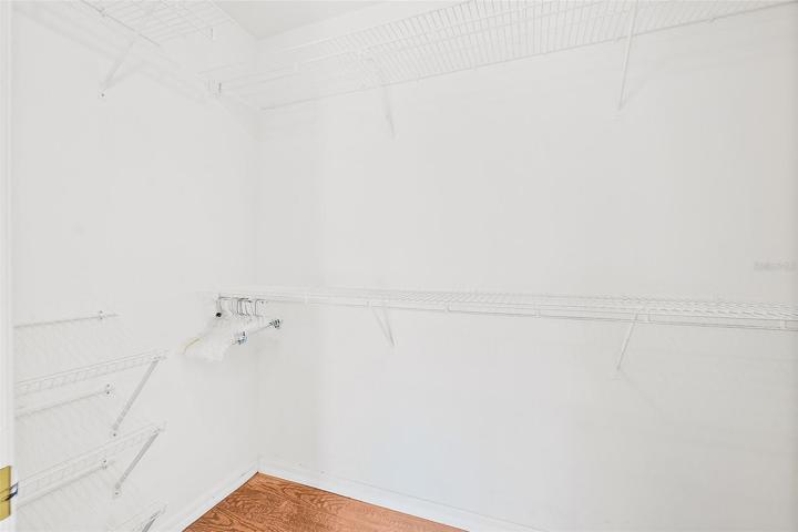 One of Two Walk-in Closets