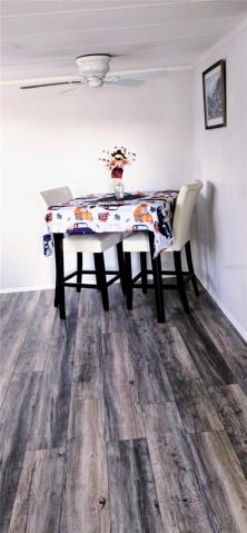 Flex Room - Pub Style dining set stays.