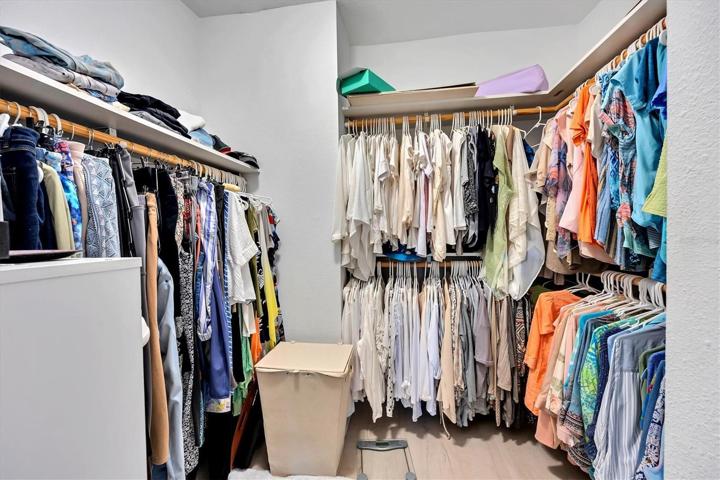 Roomy master closet