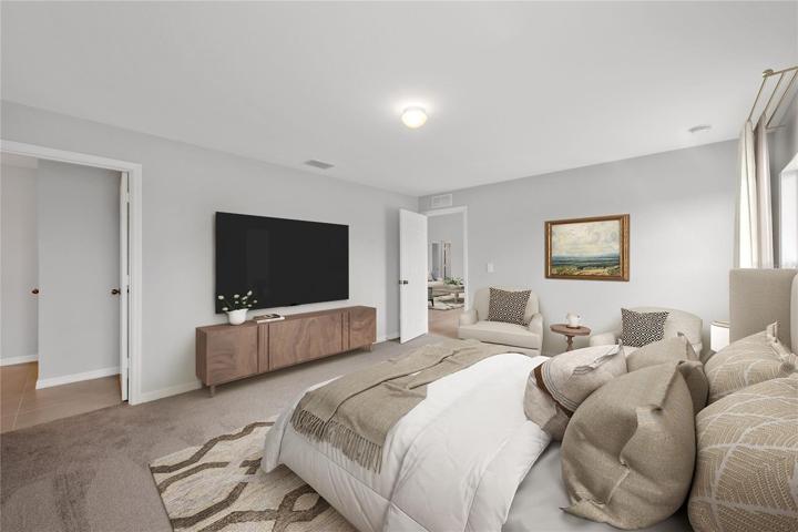 PRIMARY SUITE *DISCLAIMER: Renderings, Photos, Virtual Tours are of like model and are used for display purpose only, actual property may vary.