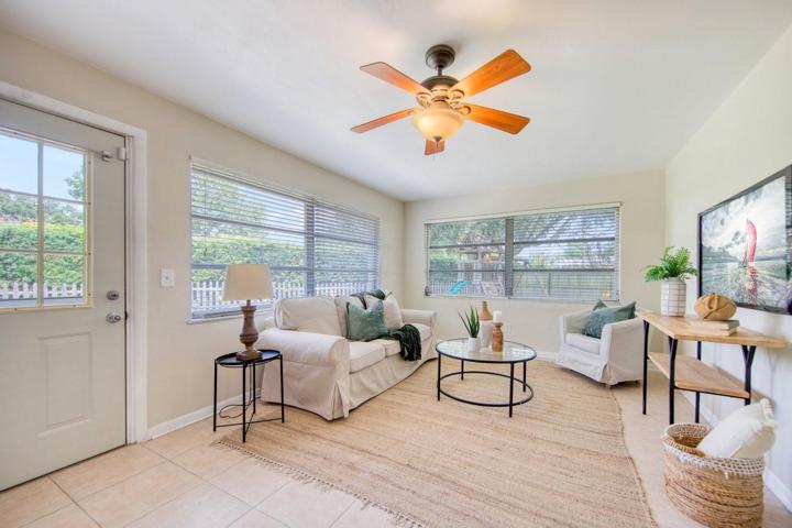 Family room with door to patio & backyard~