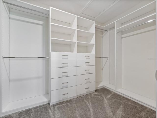 Primary Bedroom Walk-in Closet with Built-ins