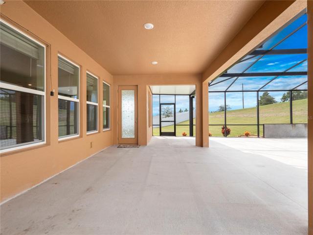 Covered Lanai Spans the Width of the Home