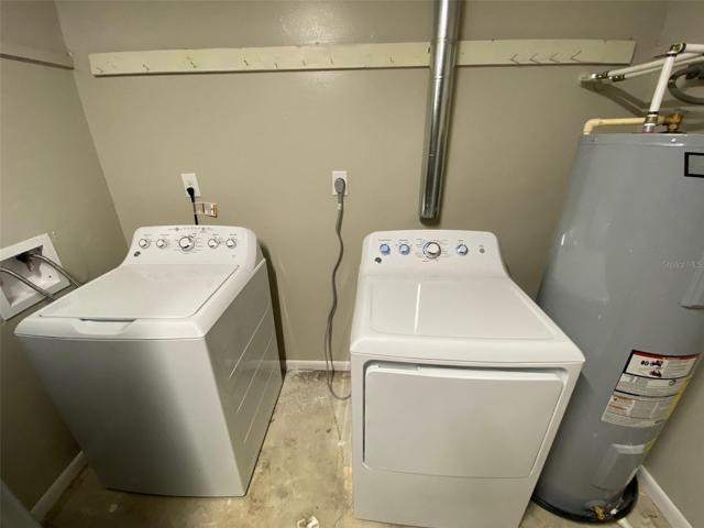 Washer and Dryer in 1 Car Garage
