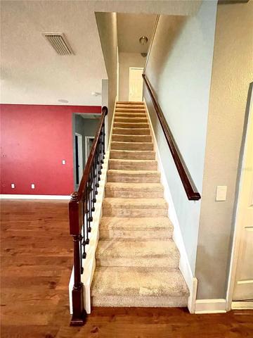 Garage Door, Stairs, Living Room