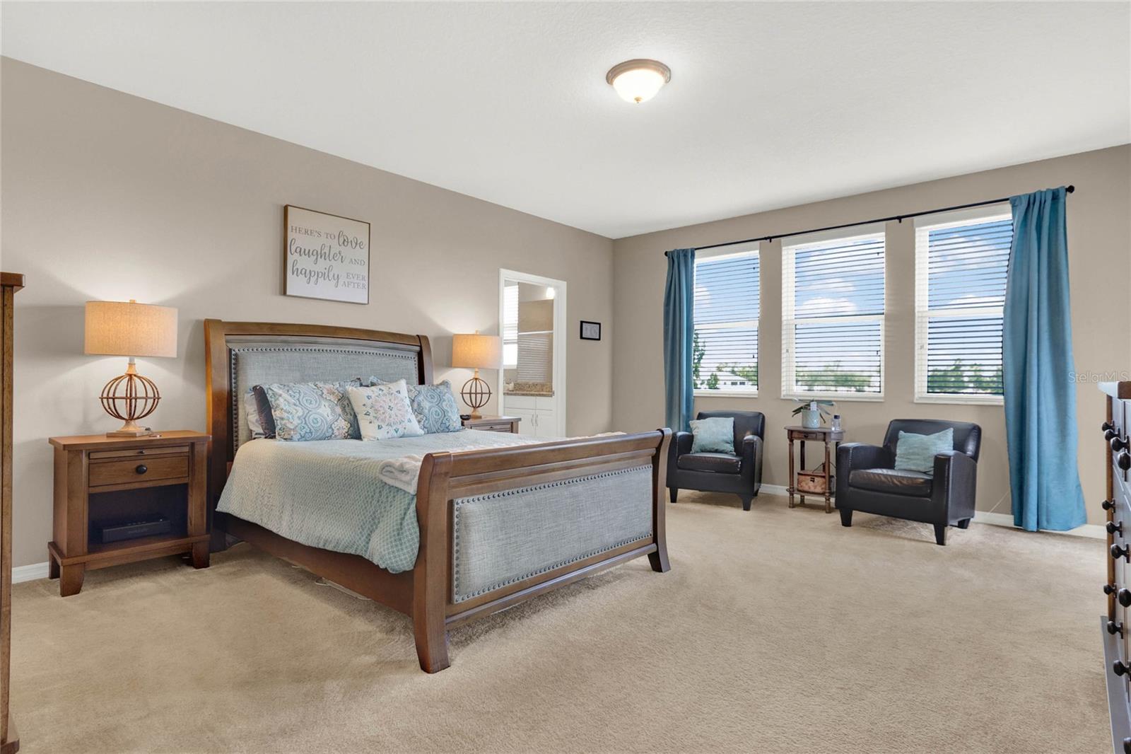 Plenty of natural light in this oversize Master Suite
