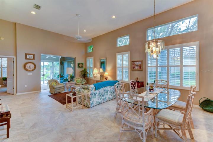 Clerestory windows in the living room
