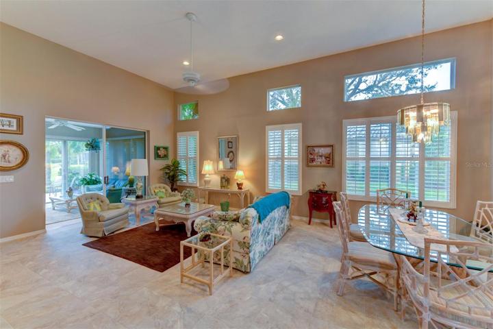Ceiling fan in the living room