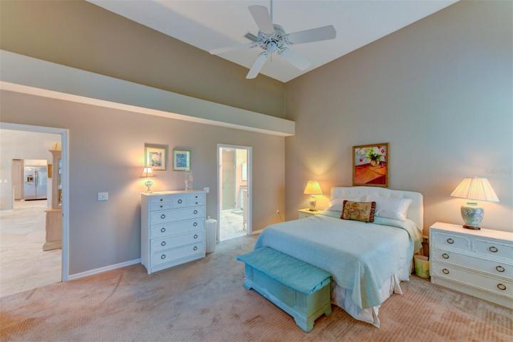 Ceiling fan in the main bedroom