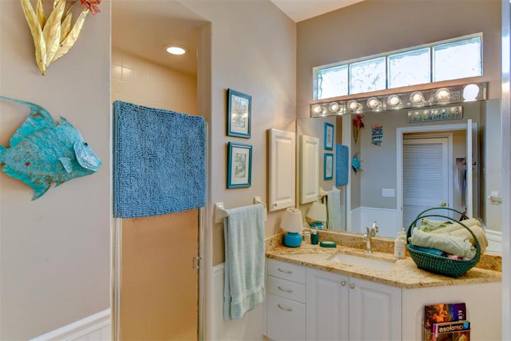 Guest bathroom with a walk-in shower