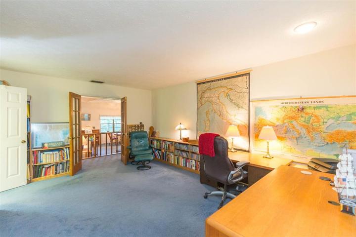 Primary bedroom currently used as a library