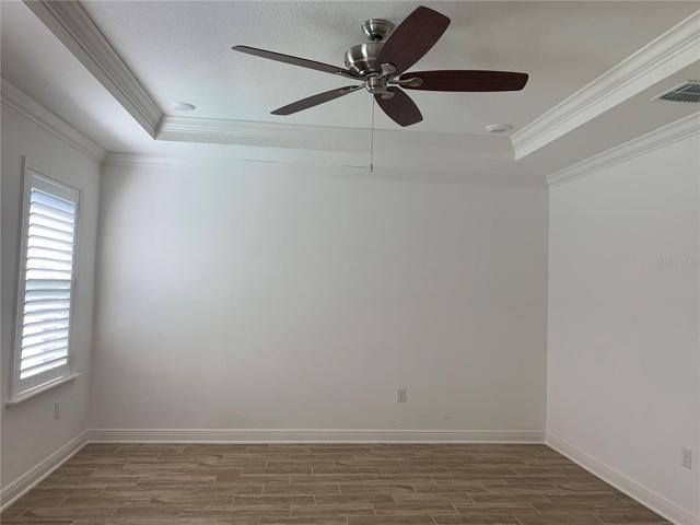 Primary Bedroom With Trey Ceiling