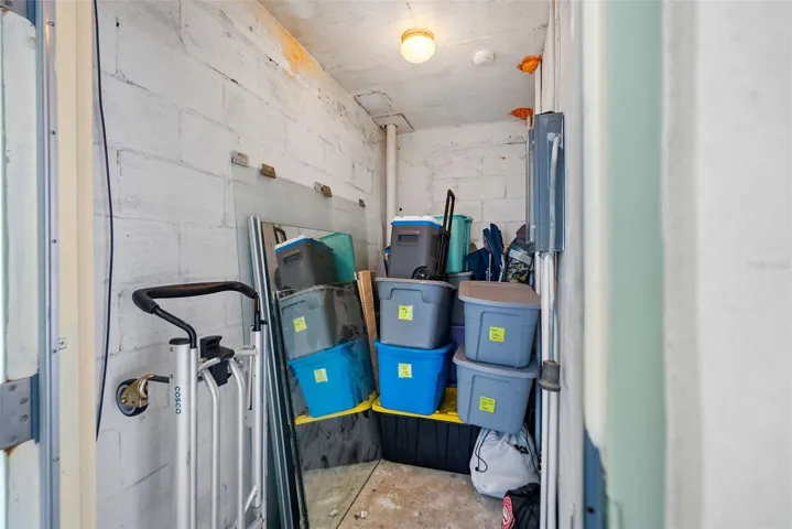 Inside of storage closet on the 5th floor