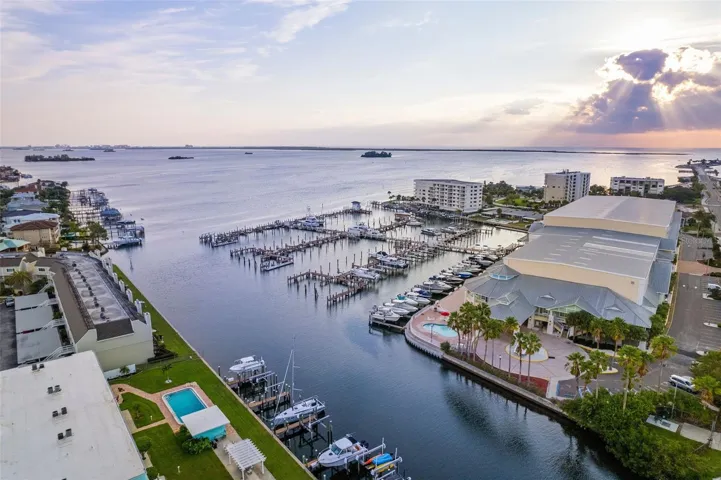 Marina across the street