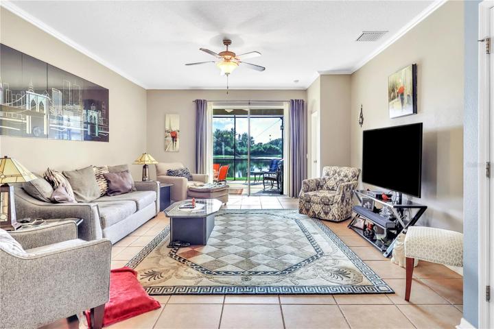 Living Room With Waterview