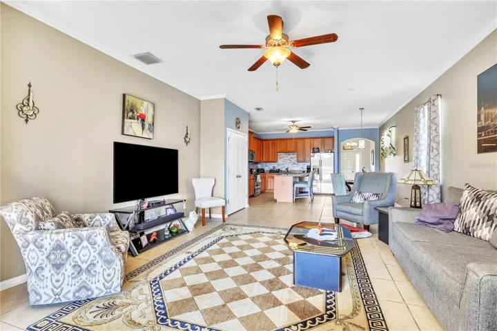 Livingroom with Kitchen View