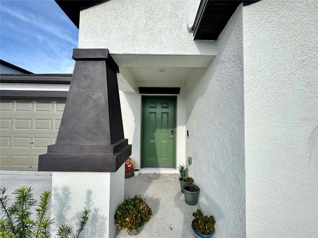 the front of the house