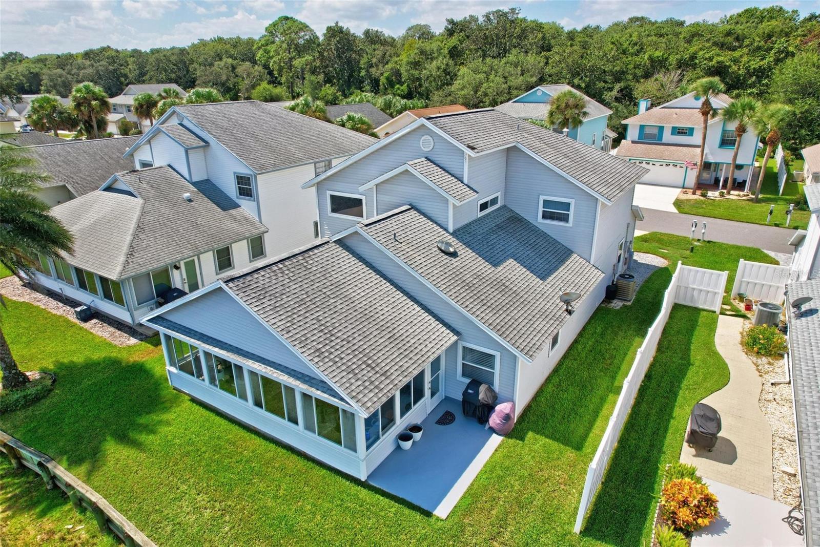 Aerial View back of home