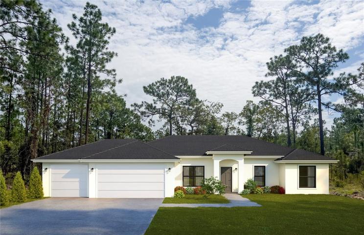 THE SANCTUARY 3-CAR GARAGE FRONT ELEVATION