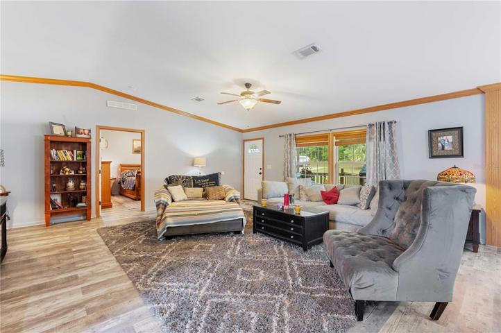 Open concept home is great for entertaining. High ceiling in this home!