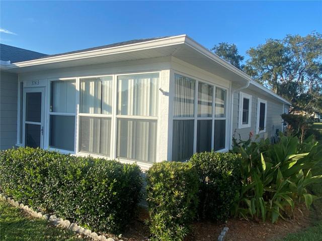 Side View of Enclosed Porch