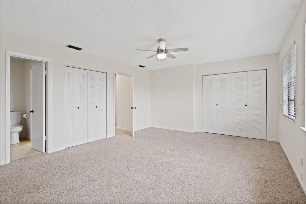 Two spacious closets