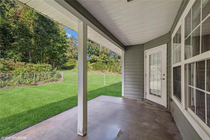 Covered back porch