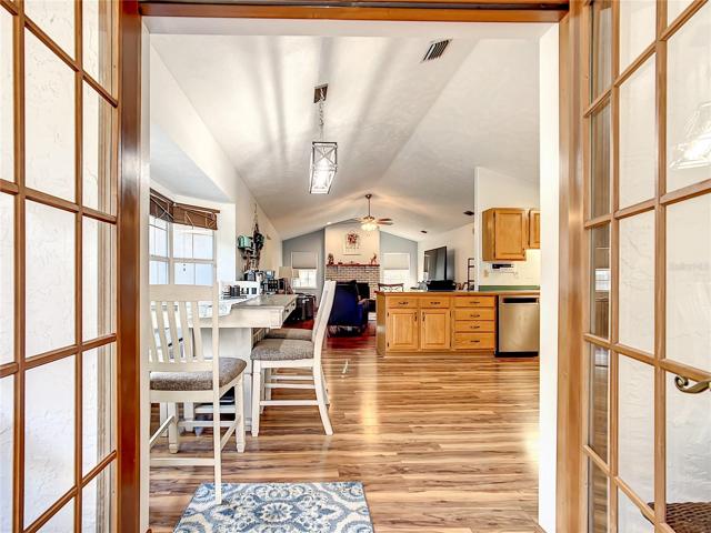 Screen room off Kitchen