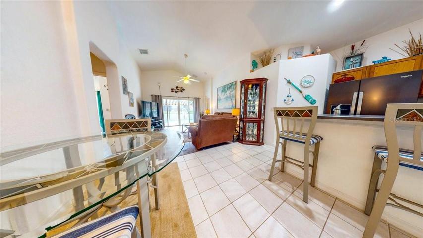 Kitchen into Great Room